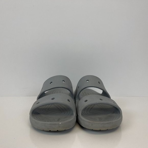 Crocs Iconic Comfort Slip On Sandals Grey Mens Size 13 - Picture 2 of 5